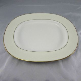 Minton Gold Laurel S - 733 Bone China Oval Serving Platter 13 " By 10.  5 "