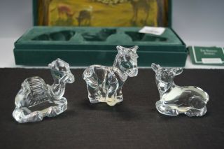 Vintage Waterford Marquis " The Nativity Animals " Crystal Figurines Set
