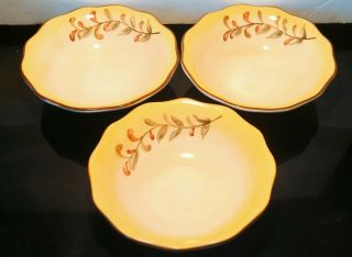 Set Of 3 Better Homes & Gardens Tuscan Retreat Cereal Bowls