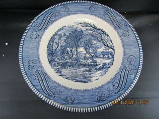 Set Of 6 Currier And Ives The Old Grist Mill 10 " Dinner Plates