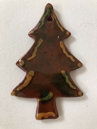 Redware Christmas Tree Ornament - Ned Foltz