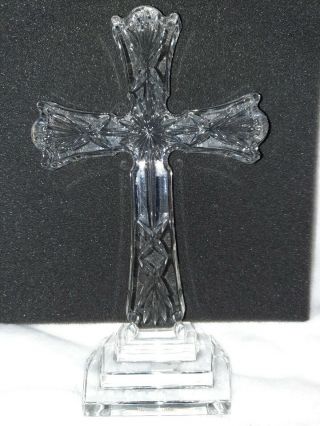 Waterford Crystal Celtic Cross Made In Ireland 8 Inches Tall
