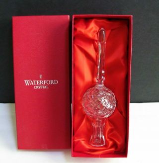 Vintage Waterford Crystal Clear Christmas Tree Topper 10.  5 "