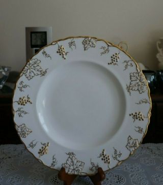 Vintage Royal Crown Derby Vine Gold Trim Dinner Plate A775,  England