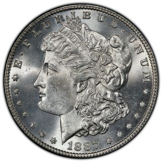 1887 P Morgan Dollar - Pcgs Ms64 Trueview Of Actual Coin Pictured
