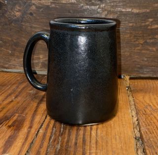 Vintage Bennington Pottery Tankard Style Mug S1 Usa Made Black