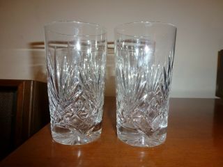 4 Rogaska Crystal Tumbler Highball Glasses 5 1/4 "