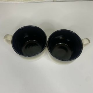 Set of 2 Sango Nova Black Grandmugs 4932 Extra Large Jumbo Coffee Cup Soup Mug 2
