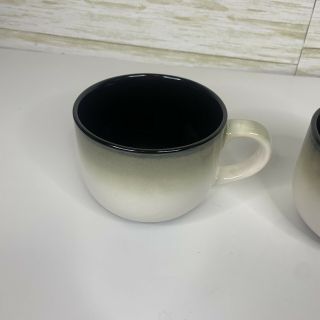 Set of 2 Sango Nova Black Grandmugs 4932 Extra Large Jumbo Coffee Cup Soup Mug 3