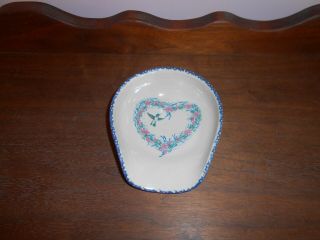 Spoon Rest Home And Garden Party 1998 Humming Bird Flower Heart 2