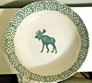 Folkcraft Moose Country Plate Folk Craft Very Large Bowl Tienshan