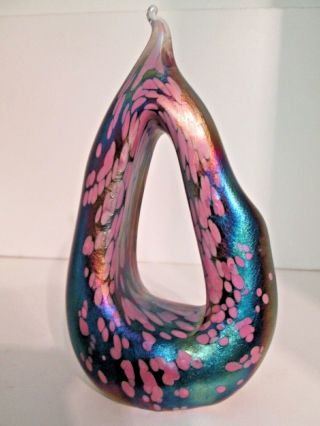 Lazlo & Kris Heaton Ex John Ditchfield Signed British Studio/art Glass Sculpture