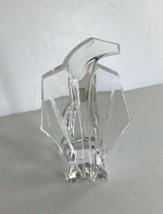 Arnolfo Di Cambio Italian Cut Crystal Eagle Figurine Mcm