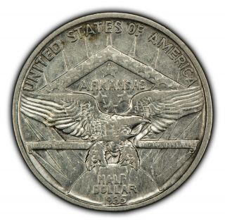 1935 50c Arkansas Centennial Commemorative Silver Half Dollar Sku - Y2150