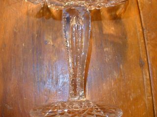 Unusual ABP American Brilliant Period Cut Glass Footed & Handled Compote 3