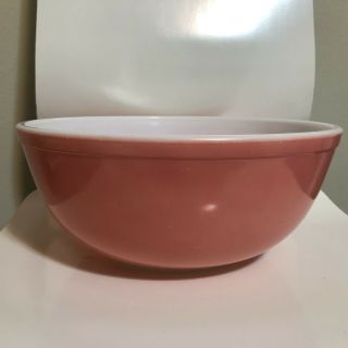 Vintage Pink Pyrex 4 Qt.  Large Size Mixing Nesting Bowl 404