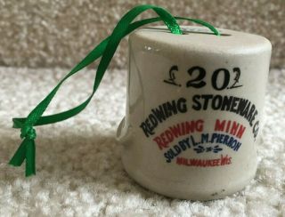 Red Wing Stoneware Company Advertising Crock Ornament Miniature 2010