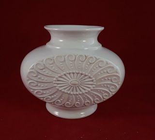 Royal Porzellan Bavaria Kpm Germany Handarbeit Jar White Vase Vintage