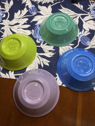 Set Of 4 Metlox Colorstax Bowls Multi Color 2