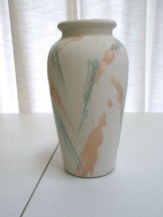 Vintage Harris Potteries Spatter Vase Chicago Usa