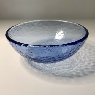 Fire And Light Recycled Glass 6” Bowl Cobalt Blue Cereal/soup/salad