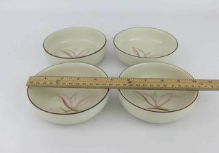 Vintage Winfield China Dragon Flower Fruit Dessert Bowls (4) Circa 1940 " S