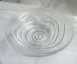 Signed Simon Pearce Handcrafted Glass Thetford Medium 10 1/2 " Bowl