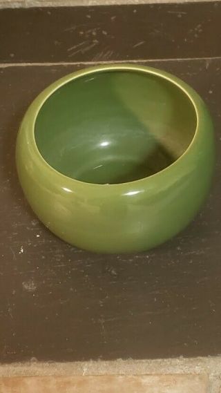 Vintage Bauer Green Pottery Bowl 