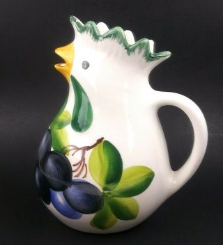 Made In Italy For Market Place Chicken With Grapes Pitcher