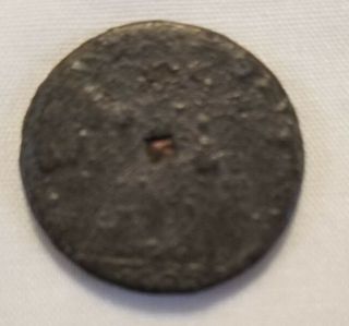 1692 William And Mary Tin Farthing Colonial Coin With Copper Plug To Raise Value
