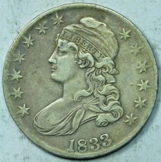 1833 Capped Bust Half Dollar,  Very Fine/extra Fine Vf/xf Details