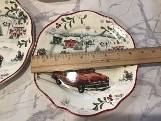 Better Homes & Gardens Heritage - Winter Forest 3 Station Wagon Salad Plates 2
