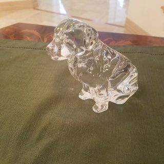 Waterford Crystal Dog Lab Labrador Retriever Figurine Sculpture Mdpc437