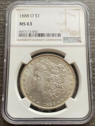 M13535 - 1888 - O Morgan Dollar Ngc Ms63