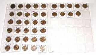 Complete Denver Set Of 39 Presidential Dollar Coins (e)