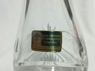 VTG Lausitzer 24 Lead Crystal Wine Decanter Made in German Democratic Republic 3