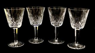 Set Of 4 Waterford Crystal Lismore 5 7/8 " Claret Wine Glasses - B7995 D2
