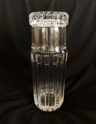 Tiffany & Company Atlas Crystal Glass Bedside Carafe With Tumbler Euc