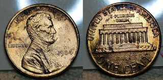 1984 Lincoln Memorial Cent 1c Doubled Ear Ddo Gem Bu Old Dealer Stock