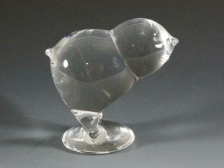 Steuben Glass Baby Chick Figurine 8146 - Paul Schulze Design