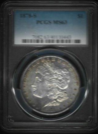 Year Was $79.  95 Now $71.  95 Edge Toning 1878 - S Morgan Pcgs Ms - 63