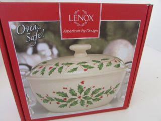 Lenox American By Design Holiday Small Covered Casserole 24 Oz Nib 804284 Oven