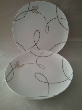 Set Of 3 Waterford China Lismore Butterfly Salad Dessert Plate 8 