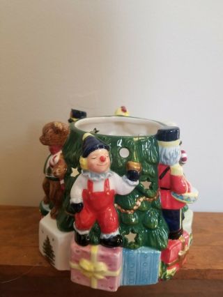 Votive Candleholder Spode Christmas Tree Hand Painted Toys Around The Tree