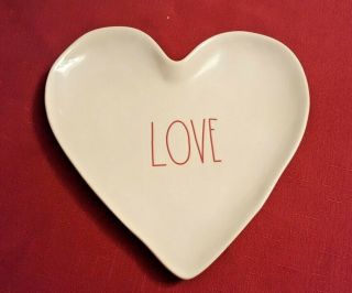 Rae Dunn Plate Love ❤️ Heart Candy Dish Tray By Magenta W/tag