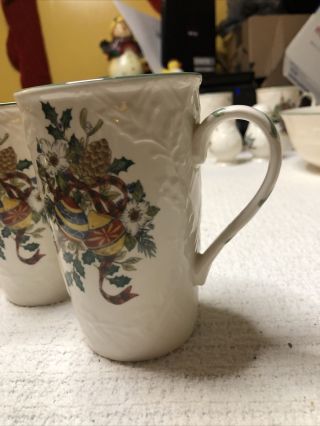 Mikasa English Countryside,  Festive Spirit Coffee Cup Mug Pair Set Of Two 2