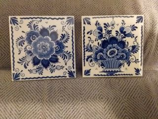 Holland Delft Blue White Ceramic Tile Trivit (choice)