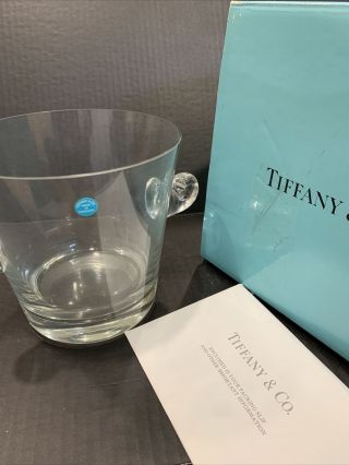 Nib Vintage Tiffany & Co.  Champagne Wine Ice Bucket Scroll Handles