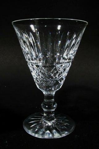 Vtg Waterford Crystal Ireland Tramore 4 Claret Red Wine Goblets
