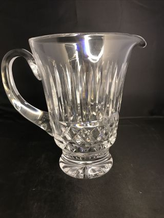 Waterford Crystal Cut 32 Oz Pitcher 7.  5” High Blown Glass Made In Ireland